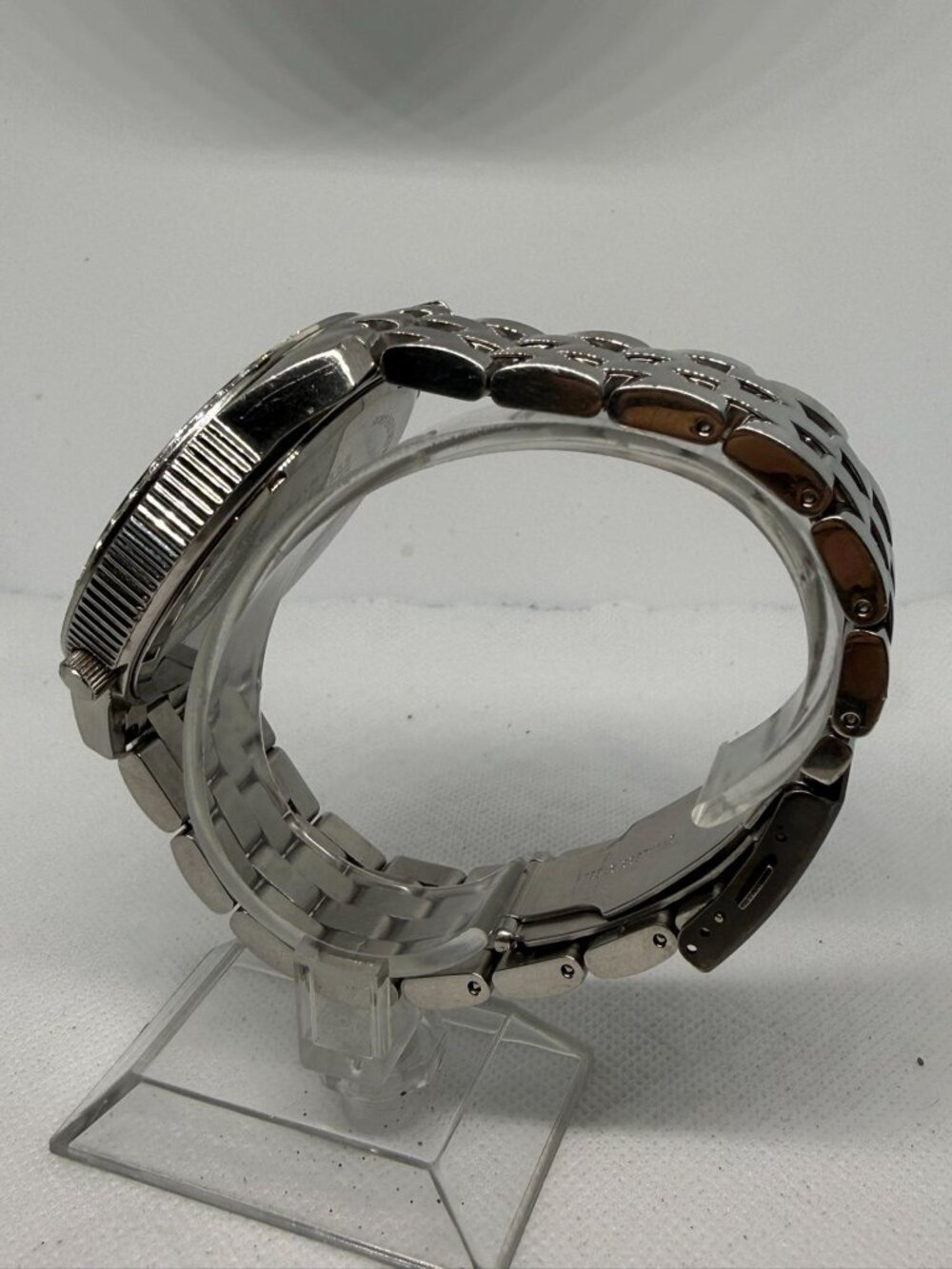 Marc Ecko E17522G1 The Two Timer Men's Oversized SS Jewel Bezel Quartz Watch - Picture 4 of 11